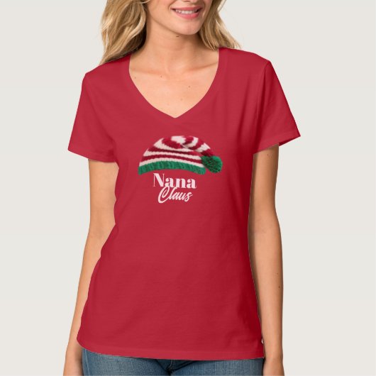 Nana claus oma gigi vakantie t-shirt (Voorkant)