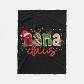 Nana Claus Santa Claus Family Matching Christmas P Fleece Deken (Voorkant)
