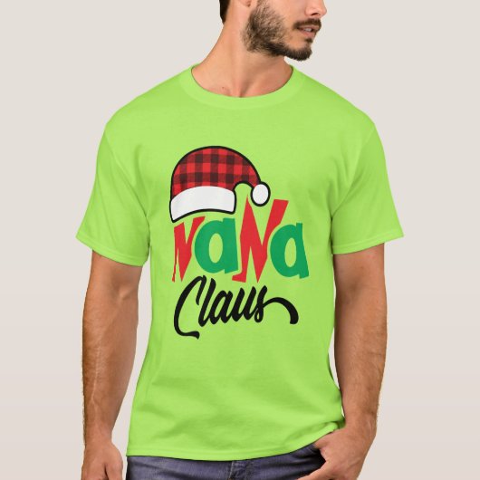 Nana Claus Shirt Kerstmis (Voorkant)