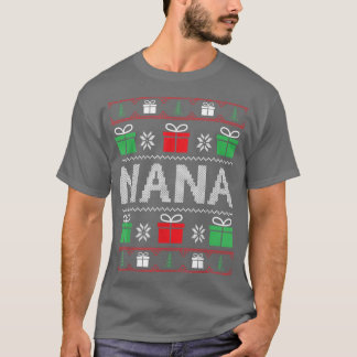 Nana Claus Ugly KerstSweater T-shirt