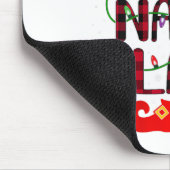 Nana Claus Vrolijk Kerstbuffel Plaid Santa Hat Muismat (Hoek)