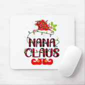 Nana Claus Vrolijk Kerstbuffel Plaid Santa Hat Muismat (Met muis)