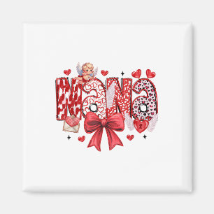 Nana Coquette Bow Happy Valentine Day Moeder C Magneet