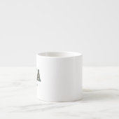Nana customized year - trendy floral Coffee Mug Espresso Kop (Voorkant)