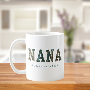 Nana customized year - trendy floral Coffee Mug Koffiemok