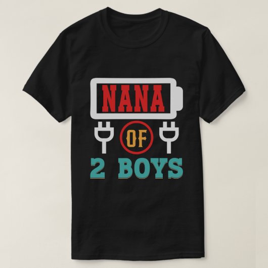 NANA-dag van 2-boys batterijvaders T-shirt (Design voorkant)