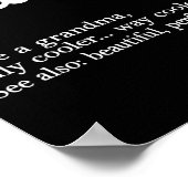 Nana Definition Funny Mom Mothers Day Poster (Hoek)