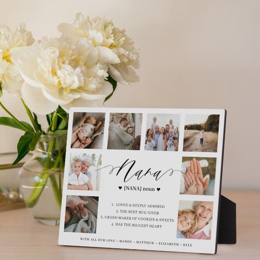 Nana Definition Script Photo Collage Keepomwille Fotoplaat