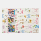 Nana drie foto roze strik tekstscript overlay theedoek (Horizontaal)
