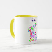 "NANA" EASTER EGG RABBIT IN PASTEL COLORS MOK (Voorkant links)