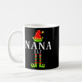 Nana Elf Christmas Matching Xmas Pajama  Koffiemok (Links)