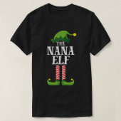 Nana Elf Matching Family Group kerstparty T-shirt (Design voorkant)