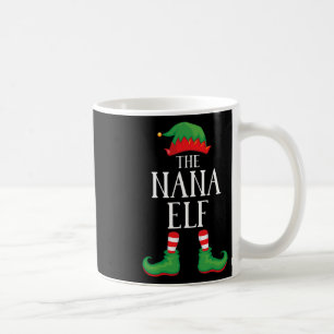 Nana Elf Matching Group Xmas Funny Family Christma Koffiemok