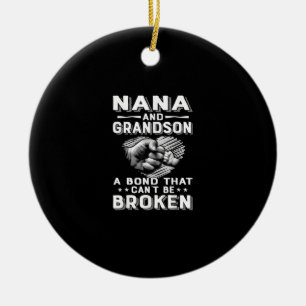 Nana en Grandson een obligatie die gebroken kan wo Keramisch Ornament
