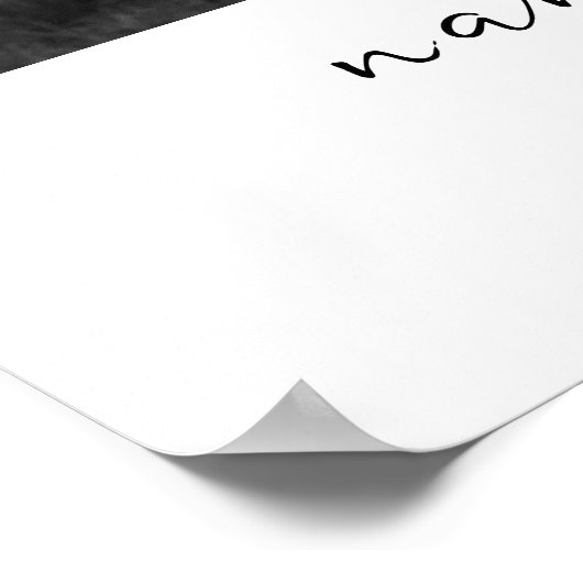 Nana en ik gepersonaliseerde Afbeelding cadeau voo Poster (Hoek)