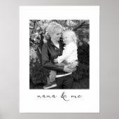 Nana en ik gepersonaliseerde Afbeelding cadeau voo Poster (Voorkant)