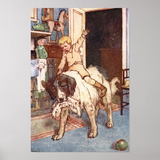 Nana en Michael Darling door Alice B. Woodward Poster (Voorkant)