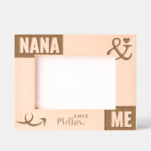 Nana en mij foto Gift Gegraveerde Lijstjes (Voorkant)