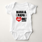 Nana en Papa houden van me Romper (Voorkant)