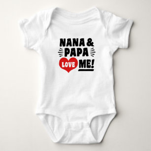 Nana en Papa houden van me Romper