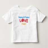 Nana en Papa Love Me Kinder Shirts (Voorkant)