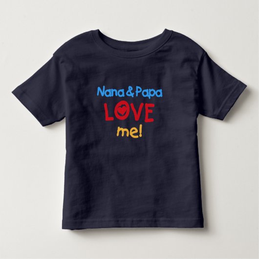 Nana en Papa Love Me Kinder Shirts (Voorkant)