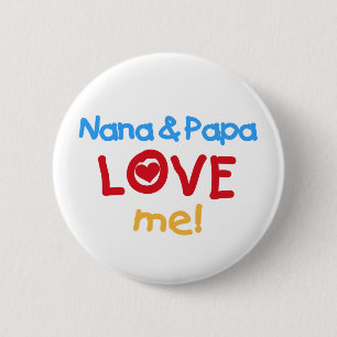 Nana en Papa Love Me Ronde Button 5,7 Cm