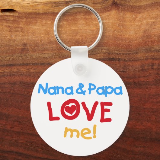 Nana en Papa Love Me Sleutelhanger (Voorkant)