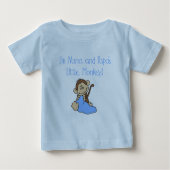 Nana en Papa's aap - Blauwe T-shirts en geschenken (Voorkant)