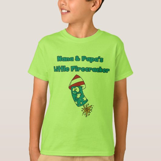 Nana en Papa's kleine Firecracker Tshirts (Voorkant)