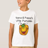 Nana en Papa's Little Pumpkin T-shirts (Voorkant)