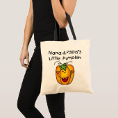 Nana en Papa's Little Pumpkin T-shirts Tote Bag (Voorkant (product))