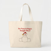Nana en Papa's Snuggle Beer Grote Tote Bag (Voorkant)