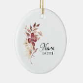 Nana Est. Year – New Grandma Milestone Keramisch Ornament (Rechts)