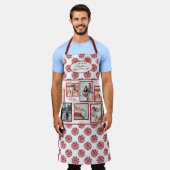 Nana Family Foto Peppermint Red Merry Kerstmis Schort (Gedragen)