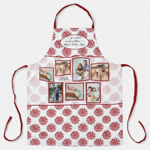 Nana Family Foto Peppermint Red Merry Kerstmis Schort