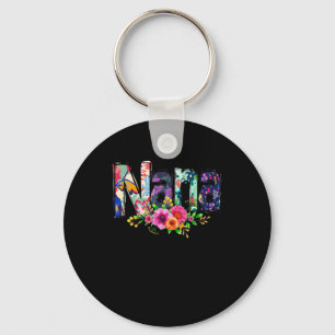 Nana Floral Cute Flowers Grandma Blessed Grandma Sleutelhanger