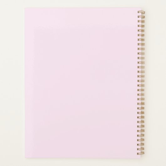 Nana Floral Gold Letters 24 Verticale fotocollage Planner (Achterkant)