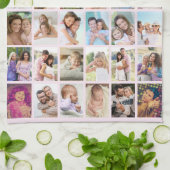 Nana Floral Letters 30 Verticale foto Collage Pink Theedoek (Gevouwen)