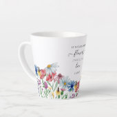 Nana Flowers Poem Country Wildflower Latte Mok (Linkerhoek)