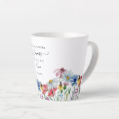 Nana Flowers Poem Country Wildflower Latte Mok (Rechterhoek)