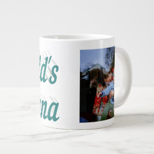 Nana foto groene tekstgigantische koffie-mok grote koffiekop