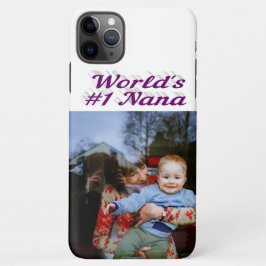 Nana foto paarse tekst iPhone case 11Pro Max Hoesje