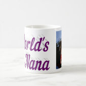 Nana Foto paarse tekst Koffie Mok (Center)