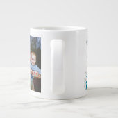 Nana Foto sky blue text Giant Coffee Mok (Achterkant)