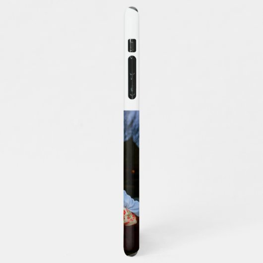 Nana foto zee blauwe tekst iPhone case iPhone Hoesje (Linkerkant)