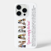 Nana Fotocollage Letter Cutout Oma Verjaardag Case-Mate iPhone Case (Achterkant)