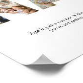 Nana Fotocollage Letter Cutout Oma Verjaardag Poster (Hoek)