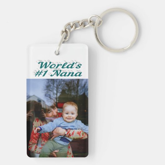 Nana-fotogroene tekst sleutelhanger (achterkant)