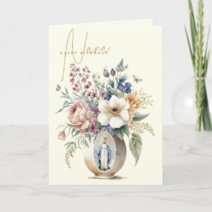 Nana Gefeliciteerd Bloemstuk Onze Lieve Vrouw Bedankkaart